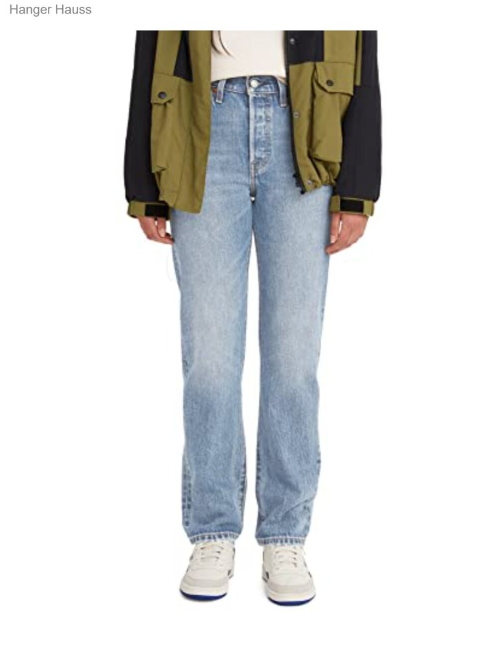 Premium 501 Original Fit Jeans Mid Rise Straight Leg Button Fly